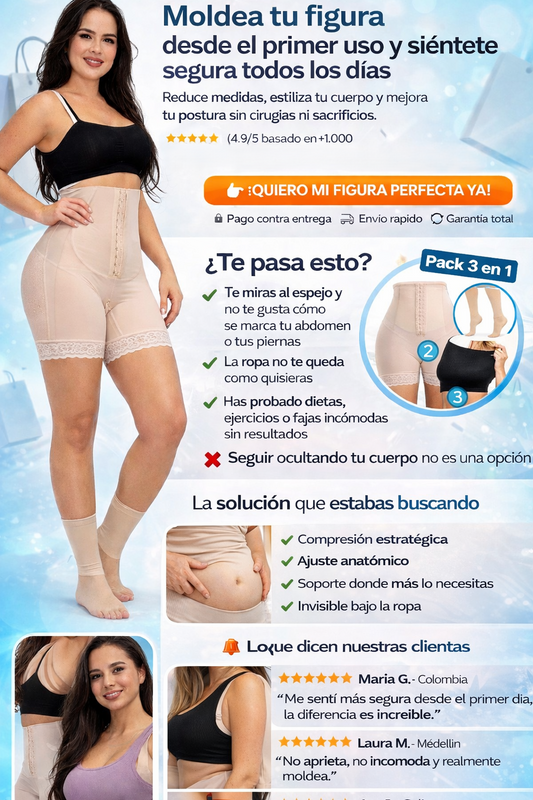 Combo Fajas + medias de compresión y top